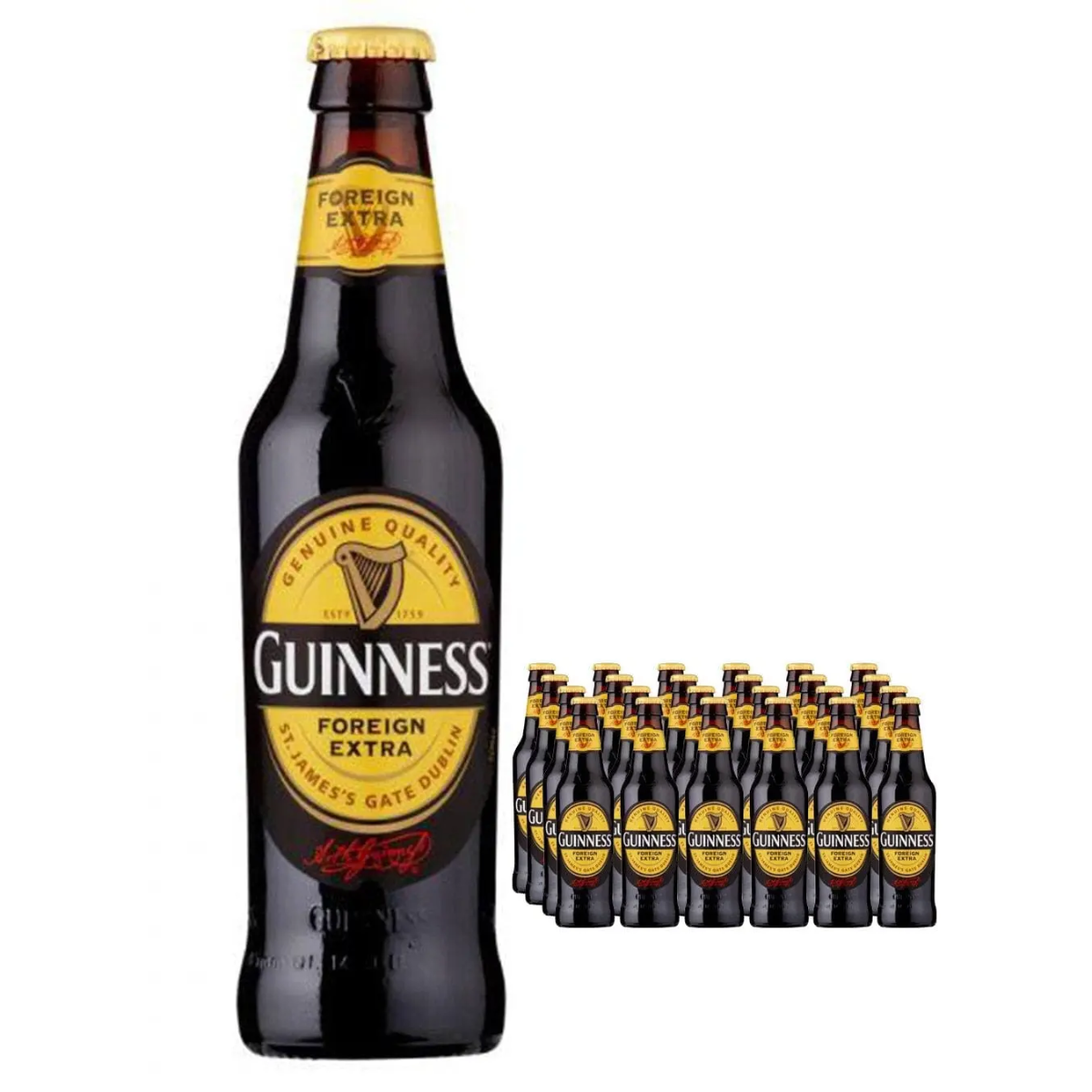 Guinness Nigerian Foreign Extra Stout Beer Bottle Multi-Pack 325ML