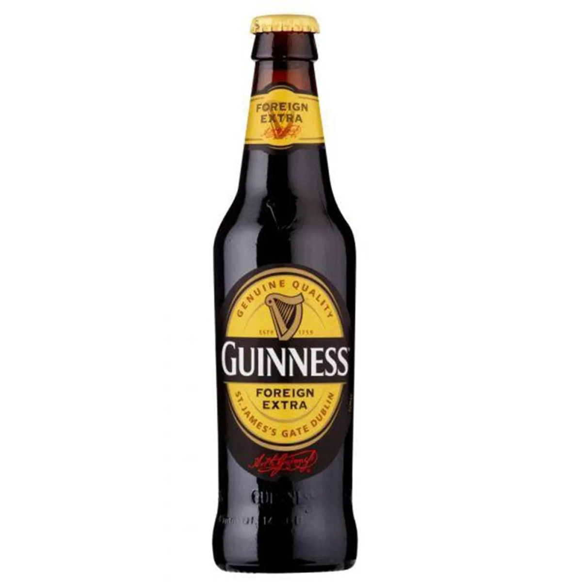 Guinness Nigerian Foreign Extra Stout Beer Bottle 325Ml 4x Pack